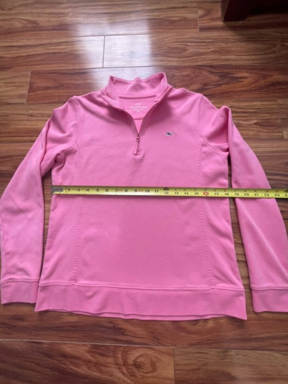 Vineyard Vines Women's 1/4 Zip 100% Cotton Pullover Sweatshirt, Pink, Size M - Picture 5 of 6